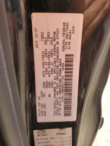 1998 Toyota Tacoma VIN: 4TANL42N2WZ077725 Lot: 57537704