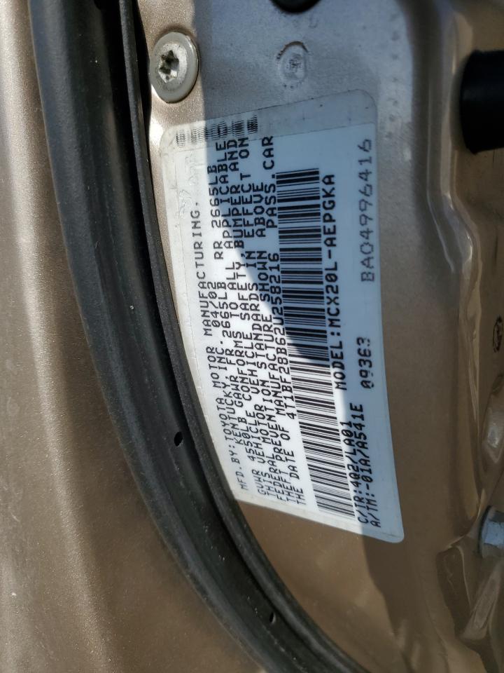 4T1BF28B62U258216 2002 Toyota Avalon Xl