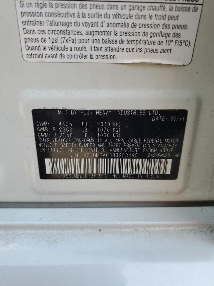 4S3BMBA68B3258490 2011 Subaru Legacy 2.5I