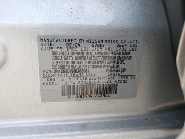 2024 Nissan Versa S VIN: 3N1CN8DV9RL865961 Lot: 57507964