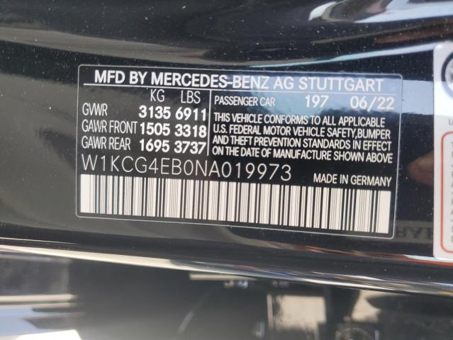 2022 MERCEDES-BENZ EQS SEDAN - W1KCG4EB0NA019973