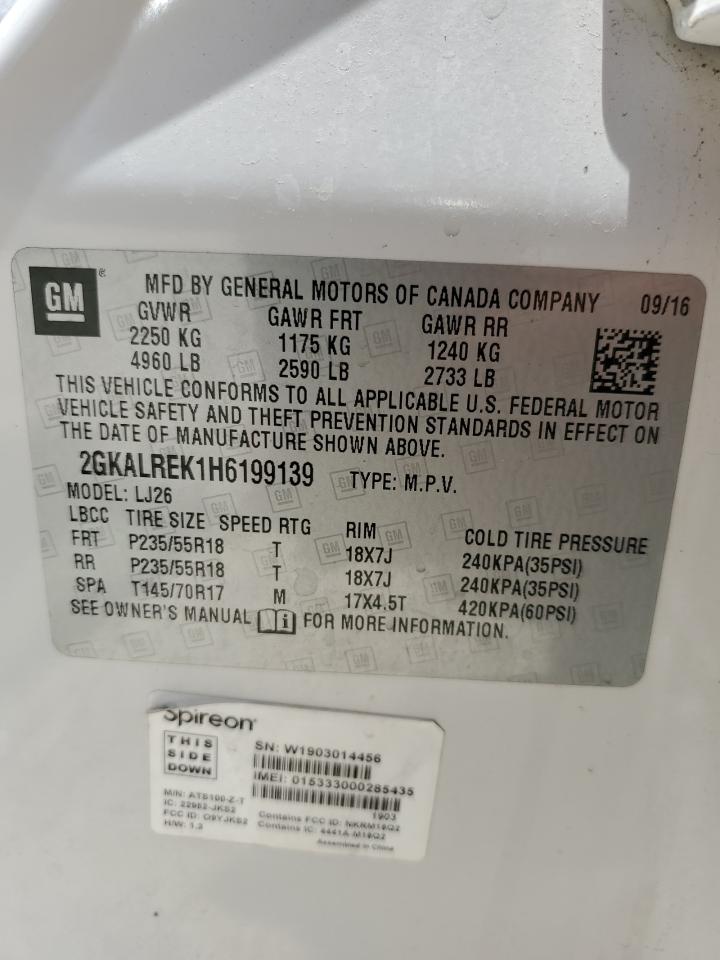 2GKALREK1H6199139 2017 GMC Terrain Denali