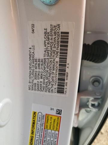 2022 Honda Accord Sport Se VIN: 1HGCV1F41NA047135 Lot: 57619464