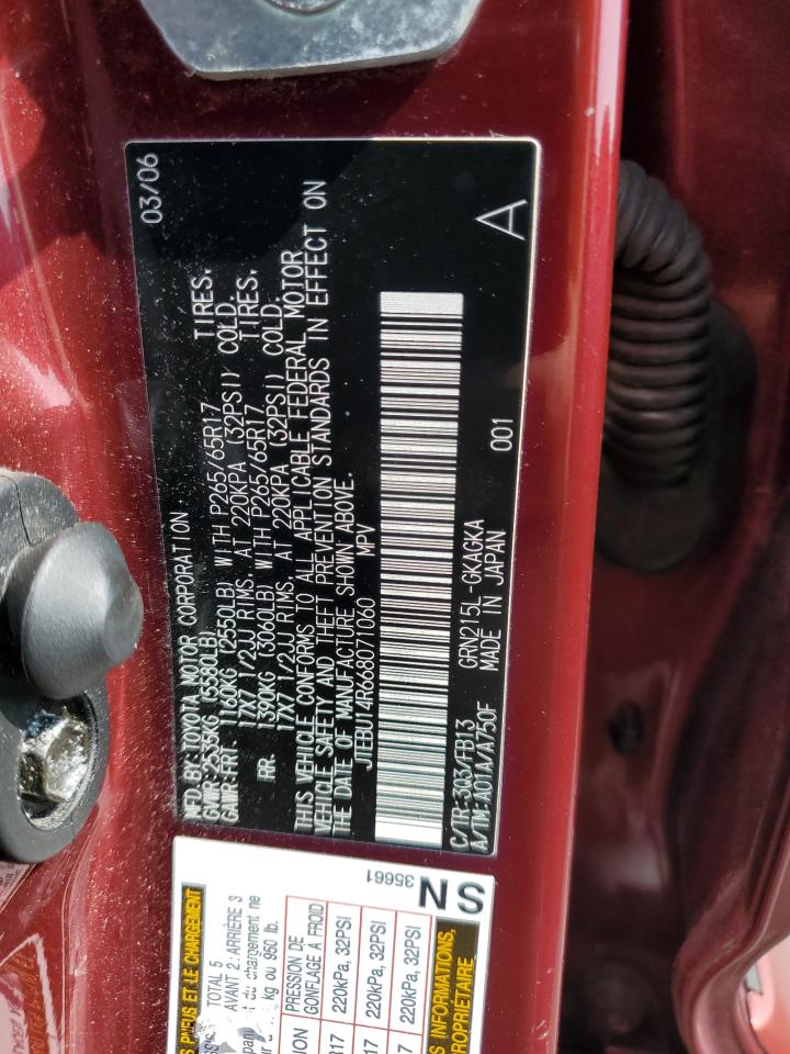 JTEBU14R668071060 2006 Toyota 4Runner Sr5