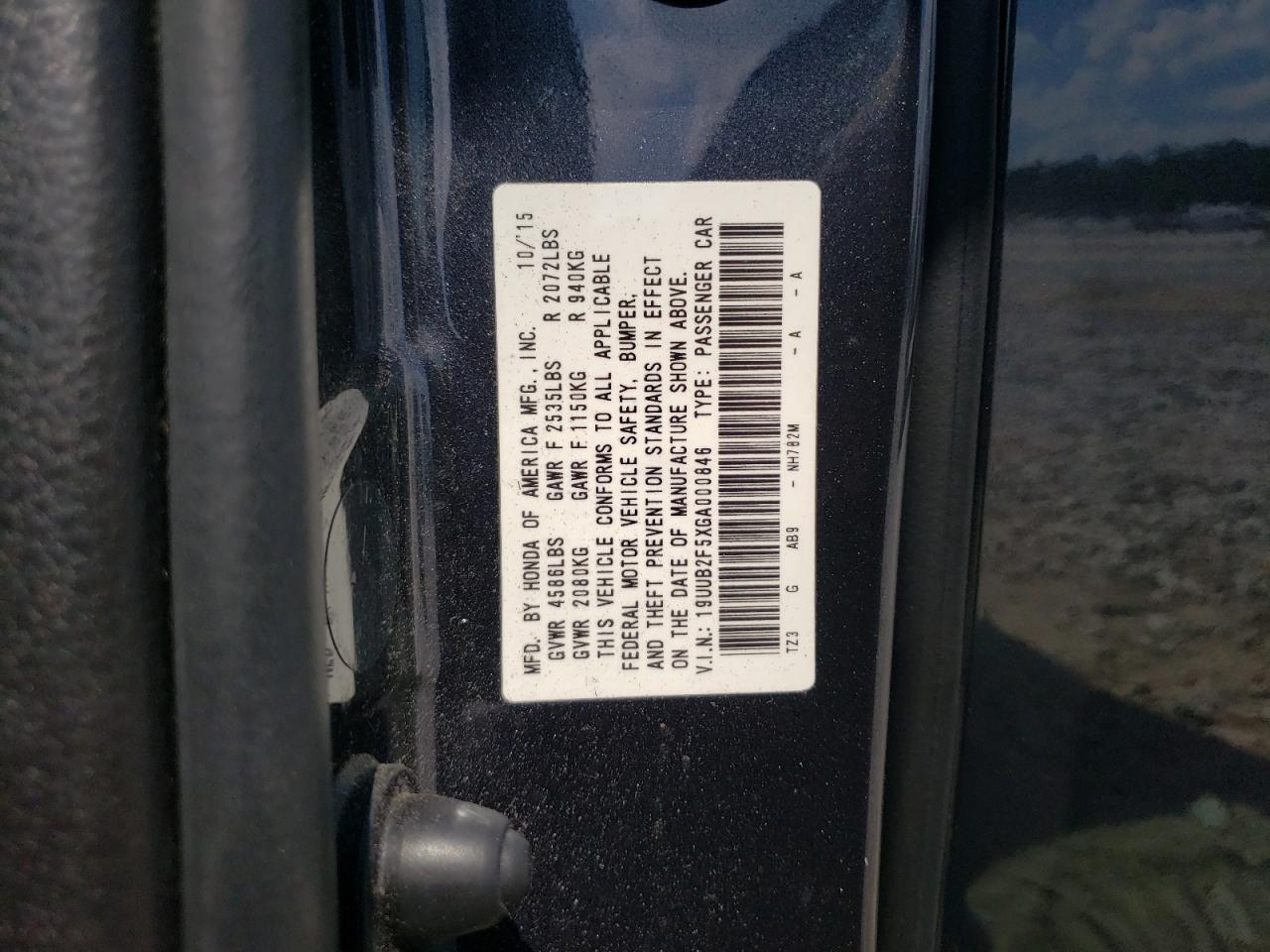 19UUB2F5XGA000846 2016 Acura Tlx Tech