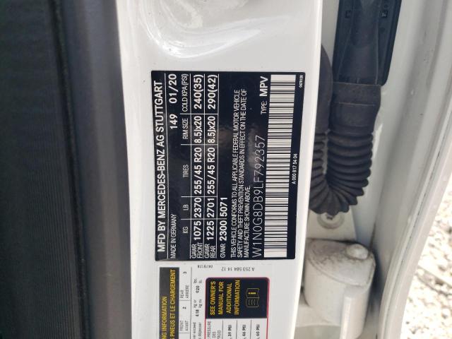 2020 Mercedes-Benz Glc 300 VIN: W1N0G8DB9LF792357 Lot: 60415374