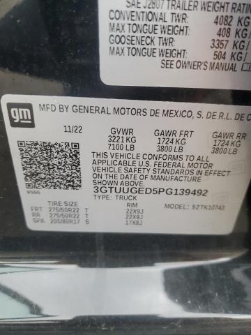 2023 GMC SIERRA K15 - 3GTUUGED5PG139492