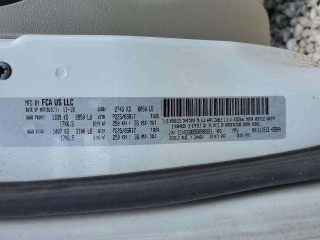 2019 DODGE GRAND CARA 2C4RDGBG5KR586881