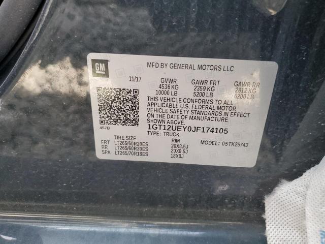 2018 GMC Sierra K2500 Denali VIN: 1GT12UEY0JF174105 Lot: 58914104