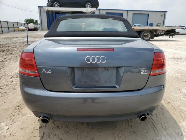 2007 Audi A4 3.2 Cabriolet Quattro VIN: WAUDH48H37K019598 Lot: 57329074