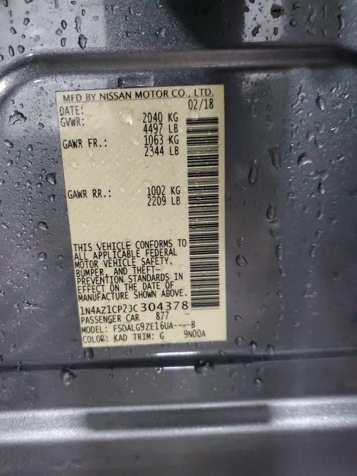 1N4AZ1CP2JC304378 NISSAN LEAF 2018