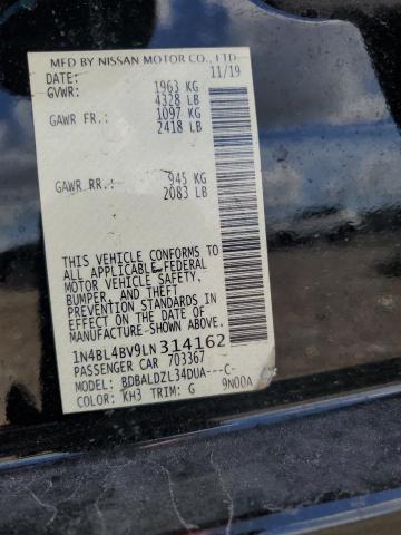 2020 NISSAN ALTIMA S - 1N4BL4BV9LN314162