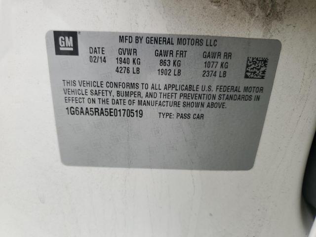 2014 Cadillac Ats VIN: 1G6AA5RA5E0170519 Lot: 57809324