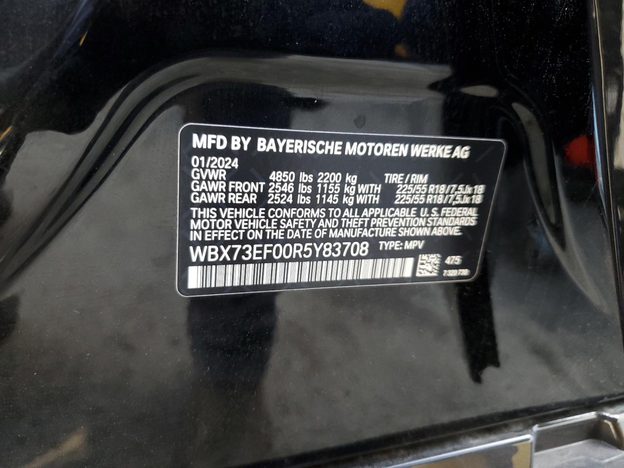 WBX73EF00R5Y83708 2024 BMW X1 xDrive28I