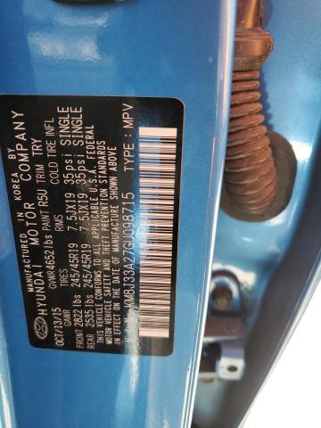 2016 Hyundai Tucson Limited VIN: KM8J33A27GU098715 Lot: 58134694