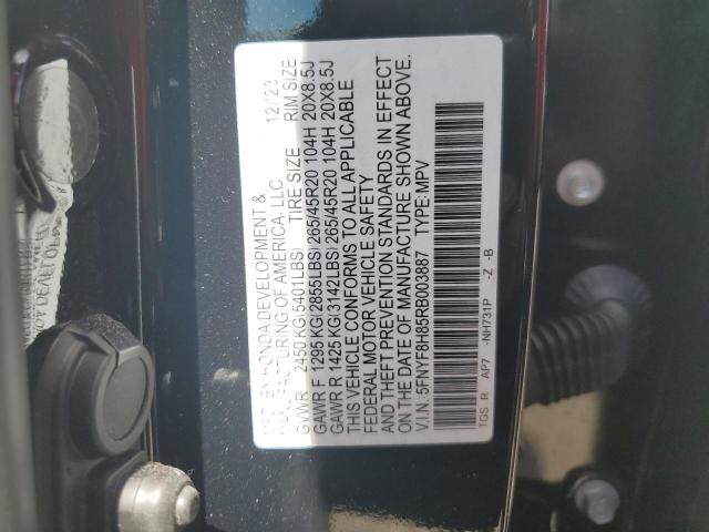 2024 HONDA PASSPORT B 5FNYF8H85RB003887