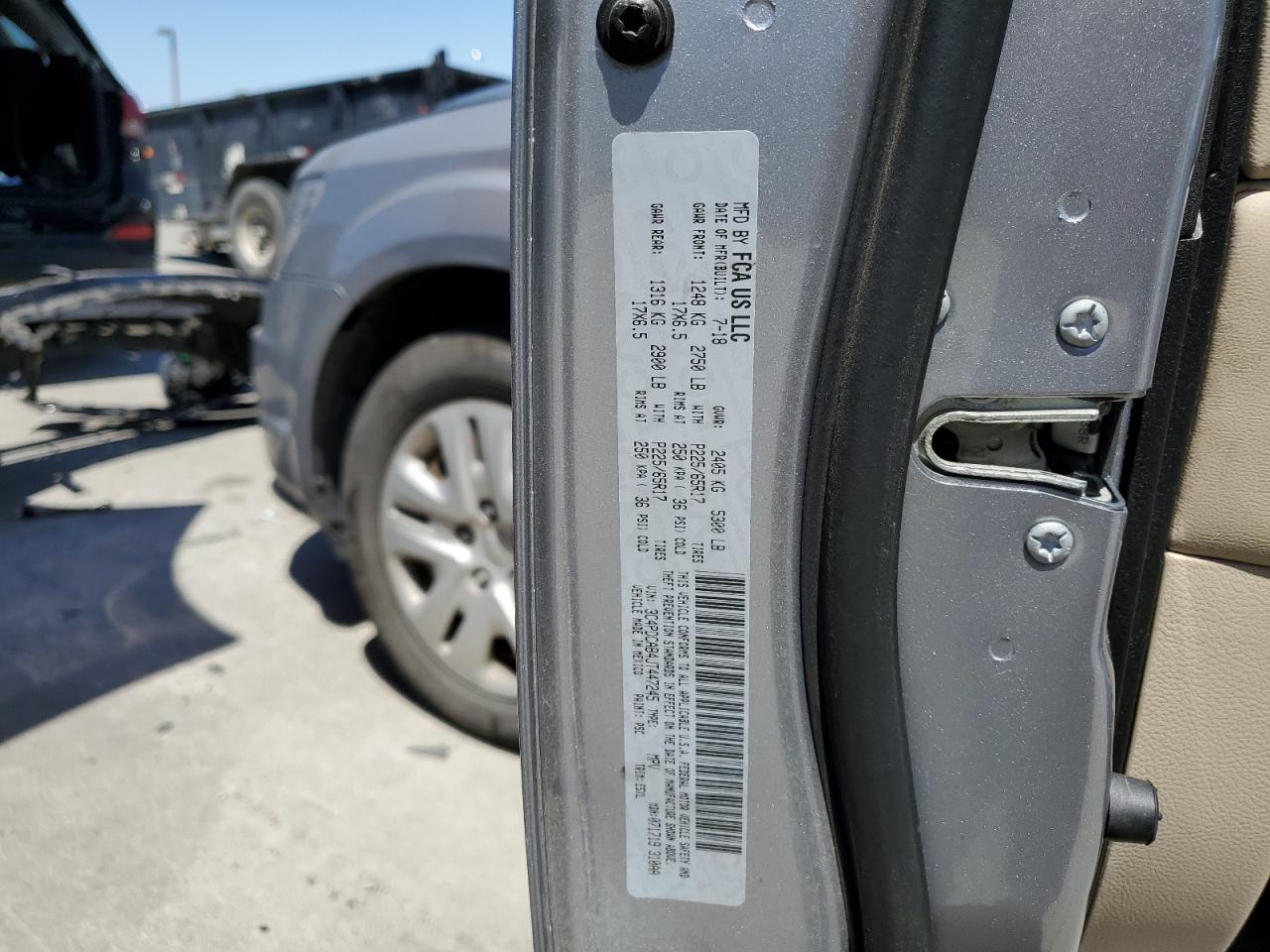 3C4PDCAB4JT447245 2018 Dodge Journey Se