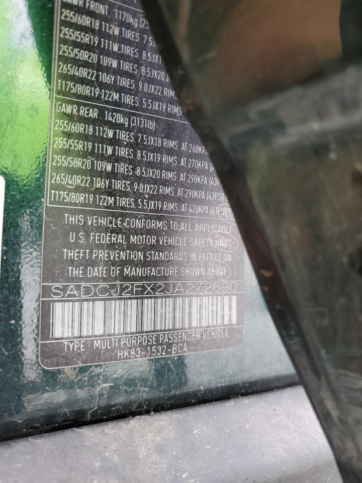 SADCJ2FX2JA272690 2018 Jaguar F-Pace Premium