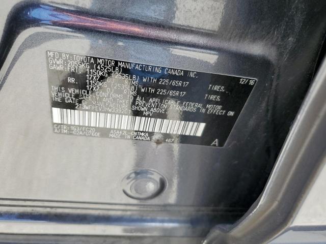 2017 Toyota Rav4 Xle VIN: 2T3WFREV3HW339201 Lot: 57541664