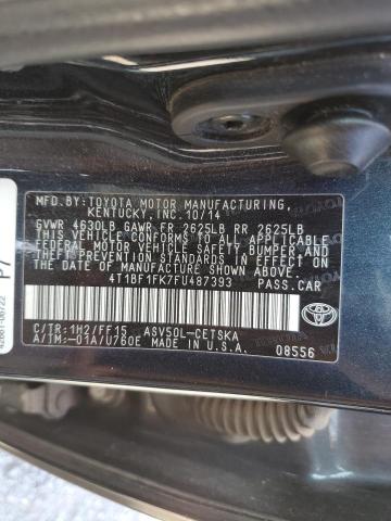 VIN 4T1BF1FK7FU487393 2015 Toyota Camry, LE no.13