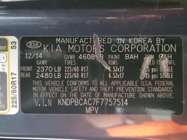 2015 Kia Sportage Lx VIN: KNDPBCAC7F7757514 Lot: 60275614