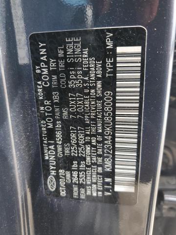 2019 HYUNDAI TUCSON SE - KM8J23A49KU858009
