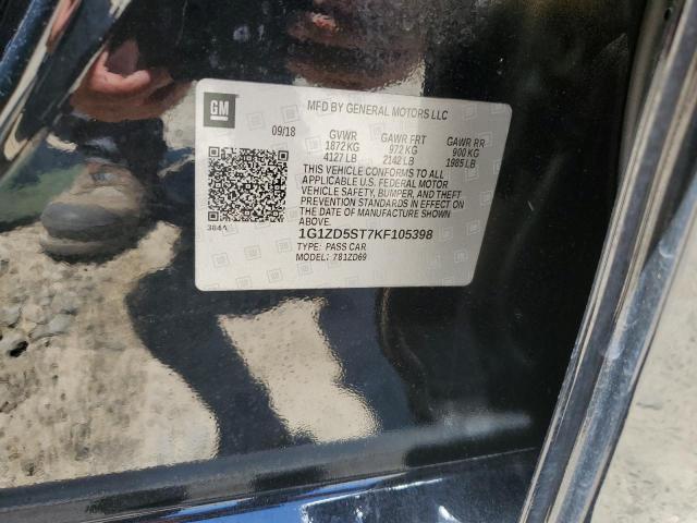 2019 Chevrolet Malibu Lt VIN: 1G1ZD5ST7KF105398 Lot: 60979014