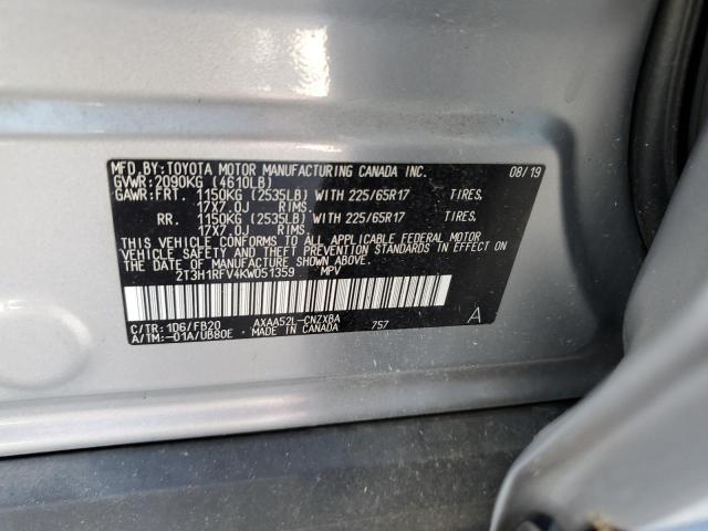 2T3H1RFV4KW051359 2019 TOYOTA RAV 4 - Image 14