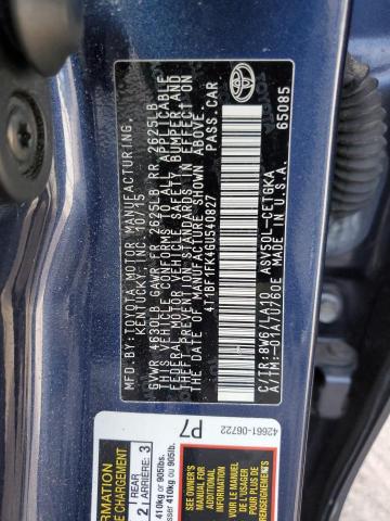 VIN 4T1BF1FK4GU540827 2016 Toyota Camry, LE no.13