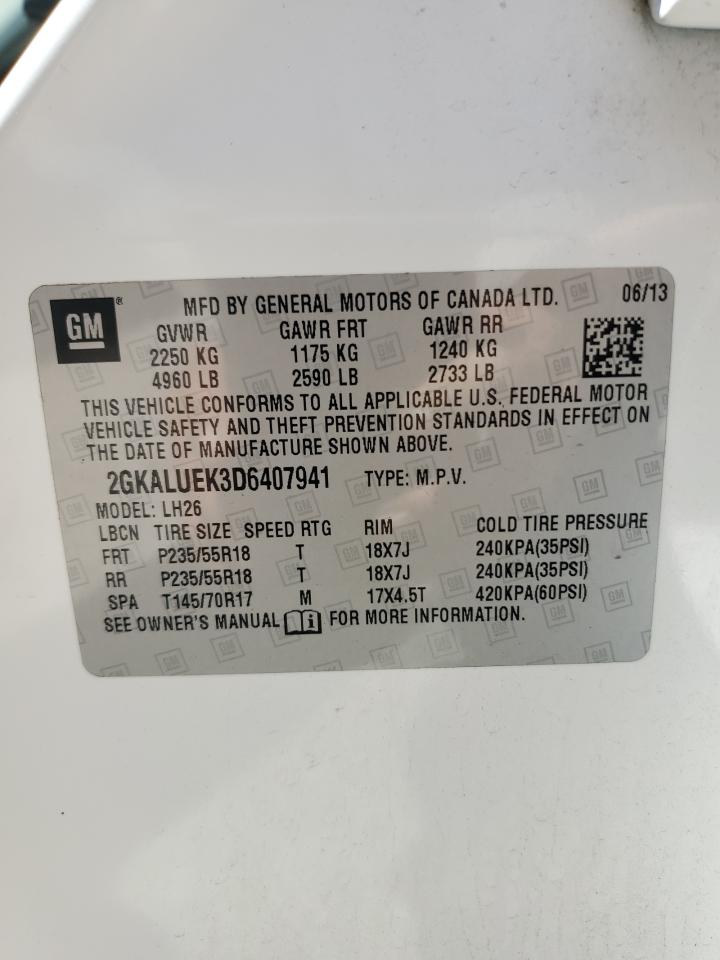 2GKALUEK3D6407941 2013 GMC Terrain Slt