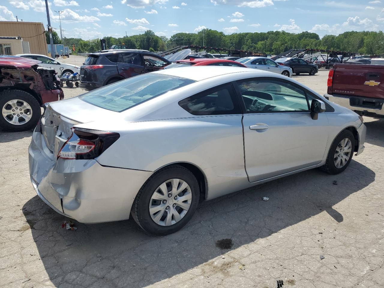 Lot #2624128140 2012 HONDA CIVIC LX