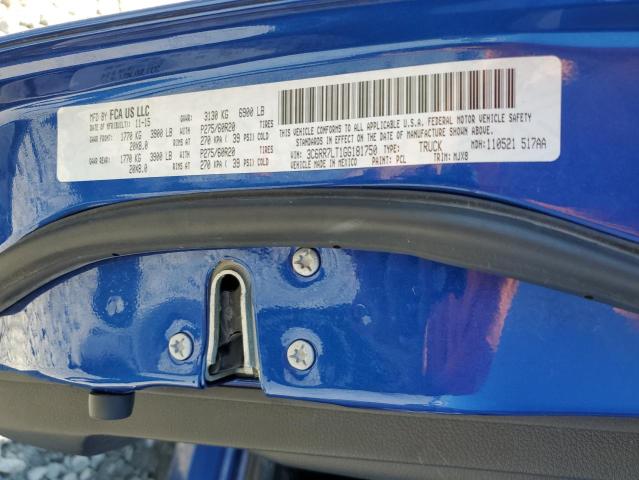 2016 RAM 1500 SLT - 3C6RR7LT1GG181750