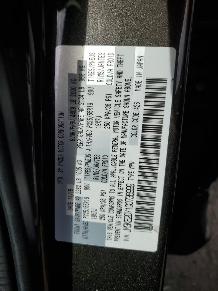 JM3KE2DY1G0736999 2016 Mazda Cx-5 Gt