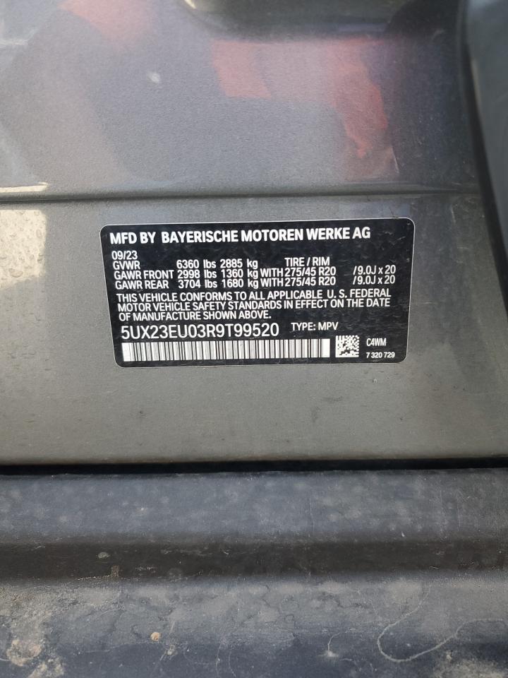 5UX23EU03R9T99520 BMW X5 2024. Фото: 12