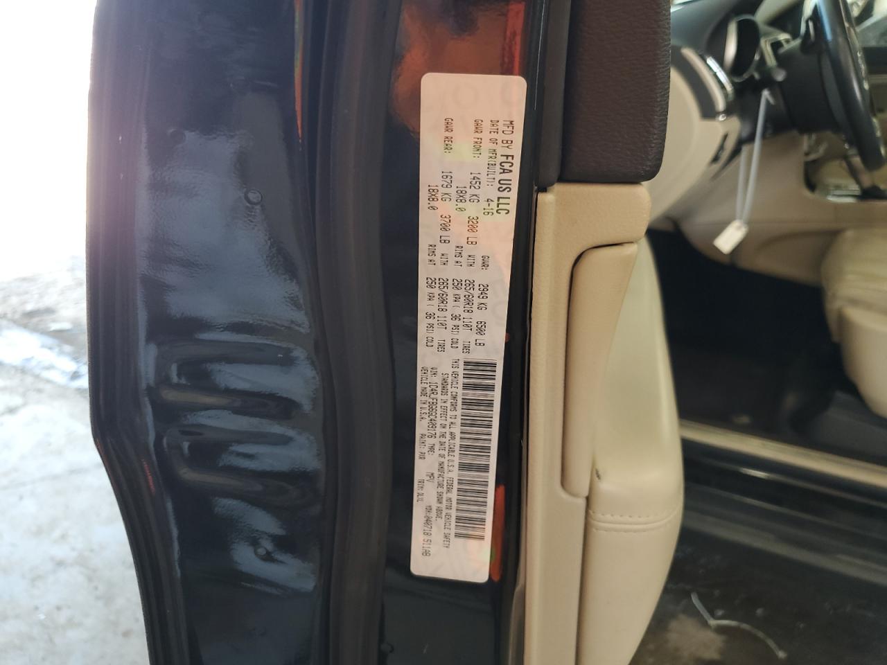 1C4RJFBG6GC409176 2016 Jeep Grand Cherokee Limited