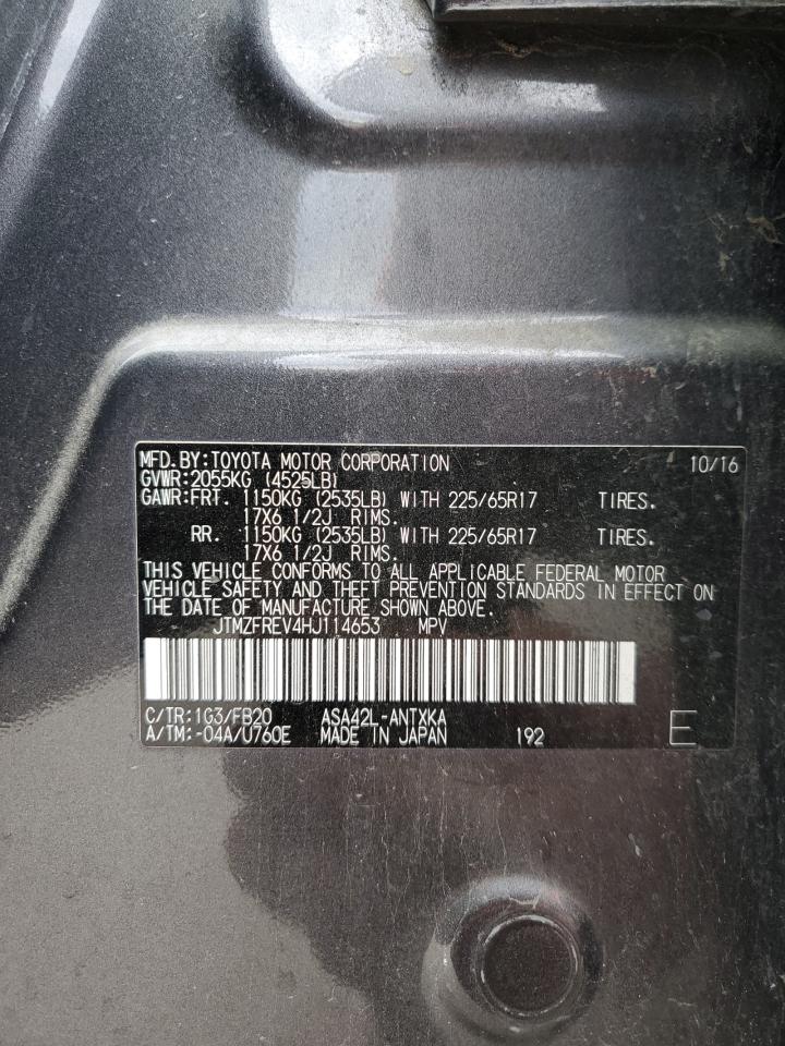 JTMZFREV4HJ114653 2017 Toyota Rav4 Le