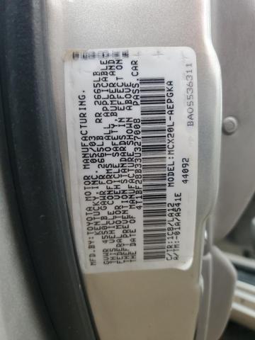 2003 Toyota Avalon Xl VIN: 4T1BF28B33U327008 Lot: 59775474