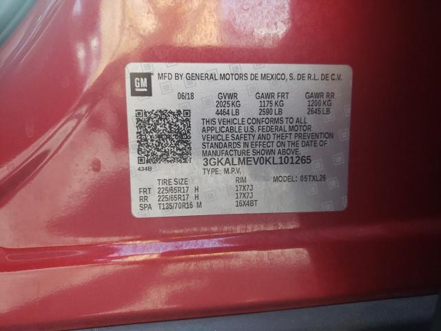 2019 GMC Terrain Sle VIN: 3GKALMEV0KL101265 Lot: 59367804