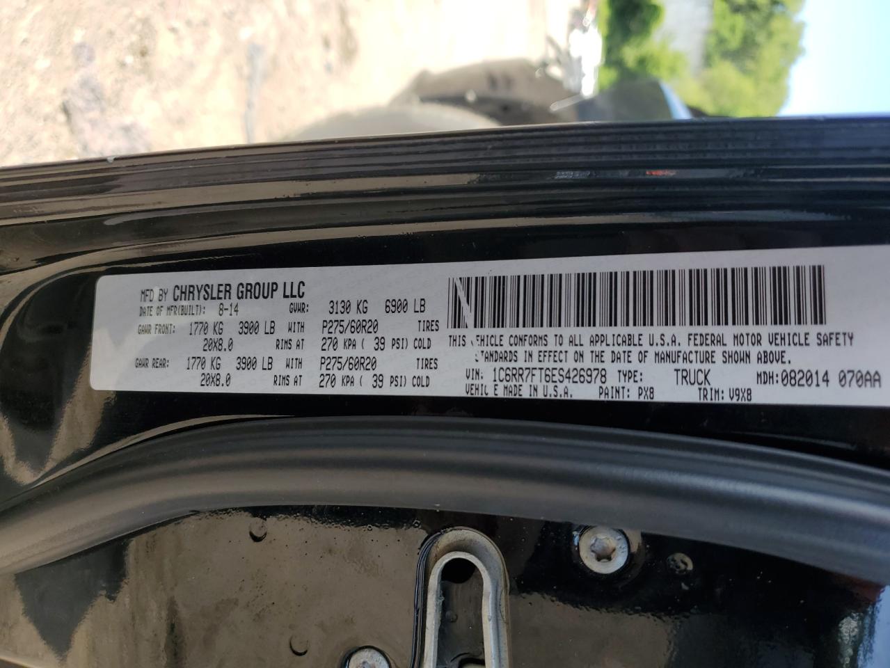 1C6RR7FT6ES426978 2014 Ram 1500 St