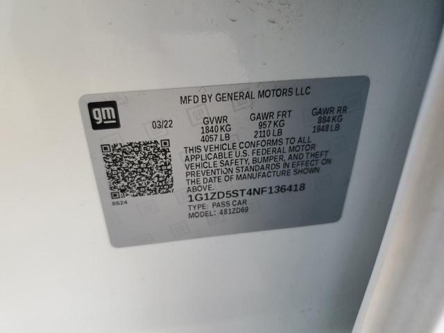 2022 Chevrolet Malibu Lt VIN: 1G1ZD5ST4NF136418 Lot: 60884144