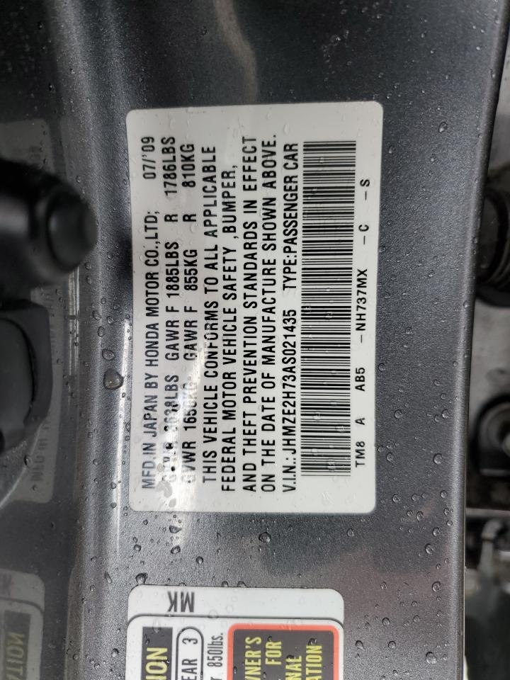 JHMZE2H73AS021435 2010 Honda Insight Ex