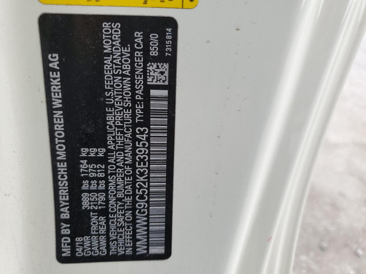 WMWWG9C52K3E39543 2019 Mini Cooper S