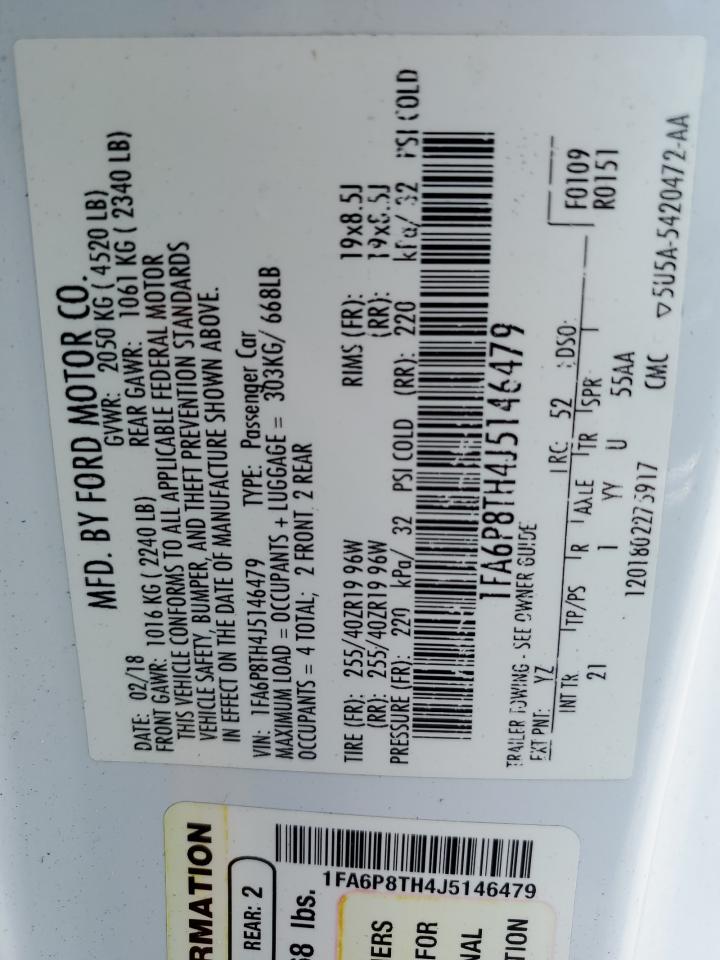 1FA6P8TH4J5146479 FORD ALL Models 2018