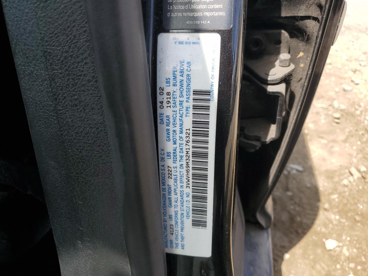 3VWVH69M32M176321 2002 Volkswagen Jetta Gli