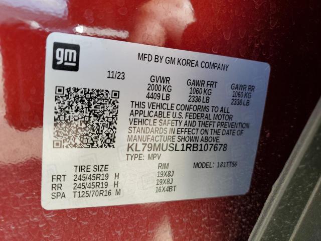 2024 CHEVROLET TRAILBLAZE - KL79MUSL1RB107678