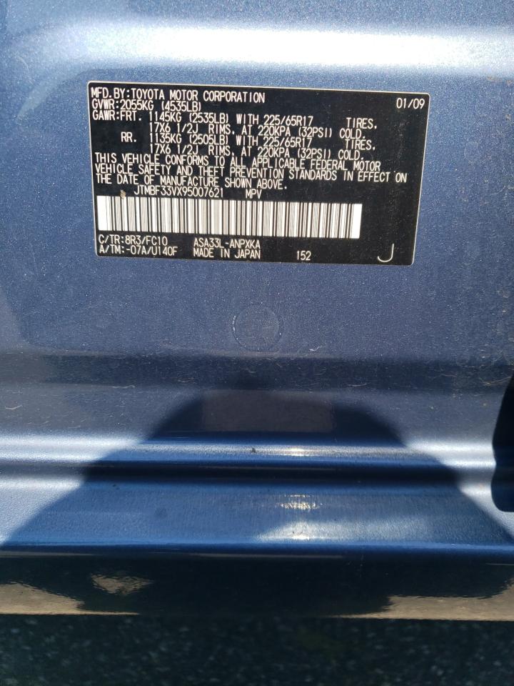 JTMBF33VX95007621 2009 Toyota Rav4