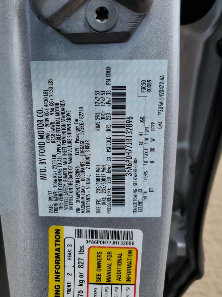 3FA6P0H77JR132896 2018 Ford Fusion Se