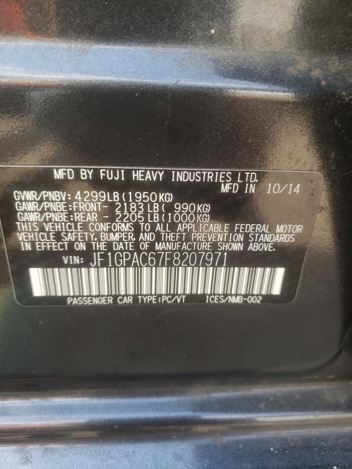 JF1GPAC67F8207971 2015 Subaru Impreza Premium