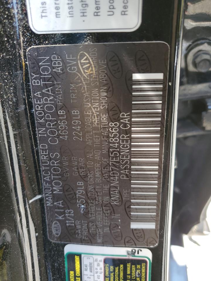 KNALN4D77E5148568 2014 Kia Cadenza Premium