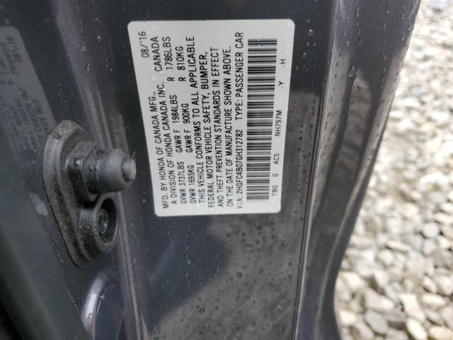 2016 HONDA CIVIC LX - 2HGFC4B07GH312782